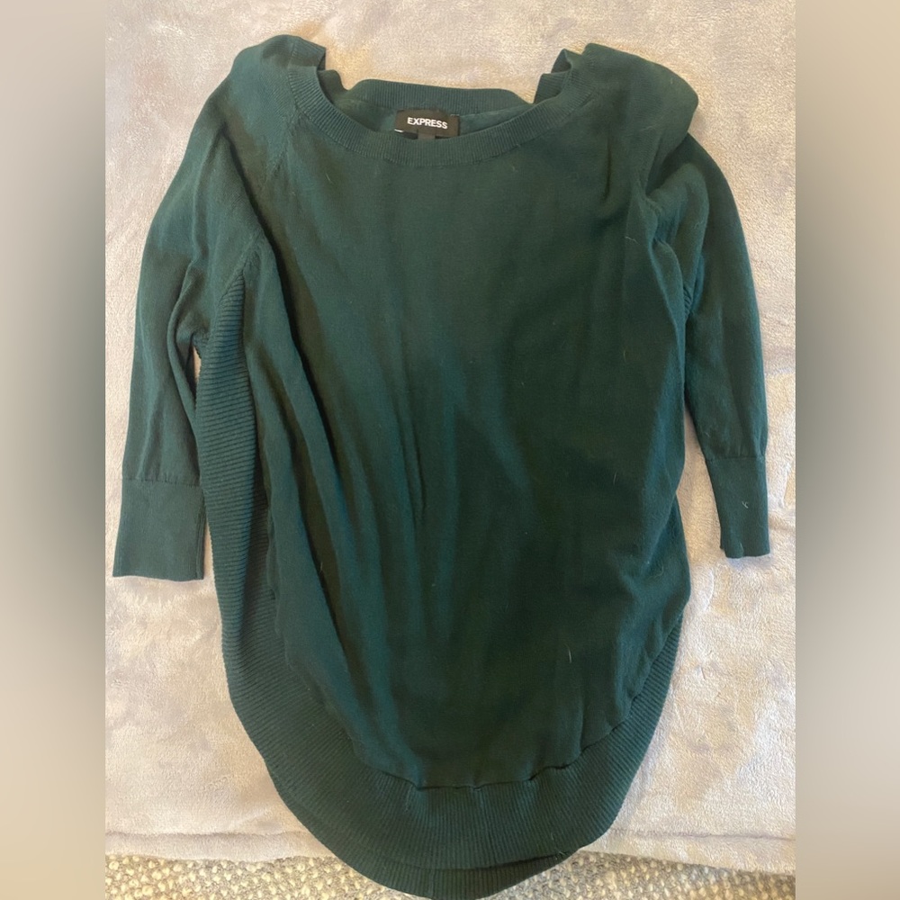 New. Express top. Green. Small.